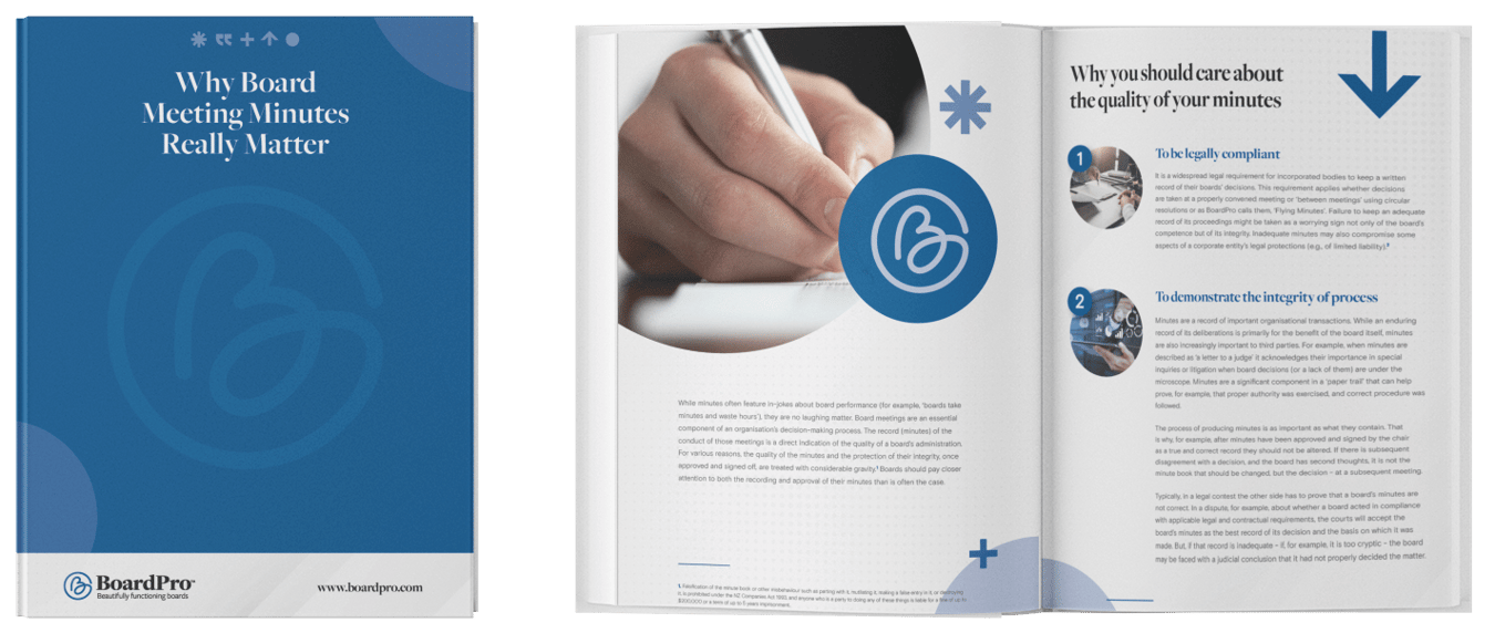 Board Meeting Minutes Template Download BoardPro